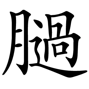 膼字字形图片